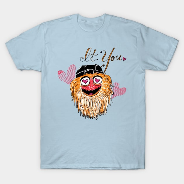 It You! Valentine's Day T-Shirt by LornaDinosart